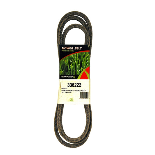 MaxPower Deck Drive Belt 0.5 in. W X 88.37 in. L For Riding Mowers