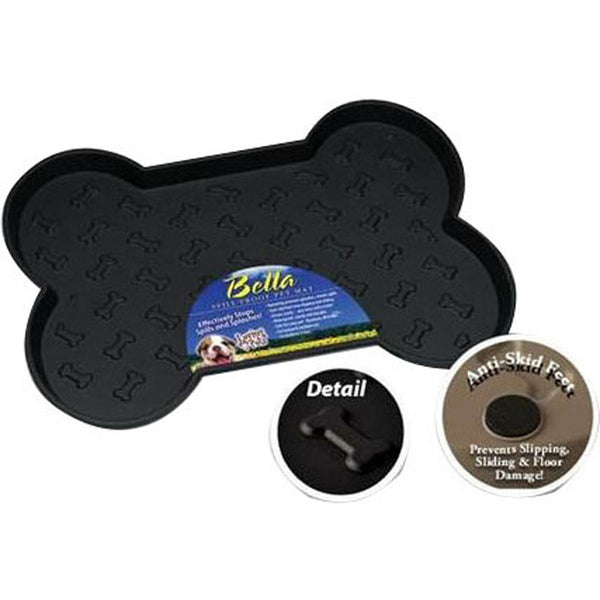 Tapete de moda para mascotas a cuadros Bella Paw, azul, 12 x 19 pulg. - Oferta de la semana