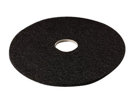 3M 19 in. Dia. Non-Woven Natural/Polyester Fiber Floor Pad Disc Black (Pack of 5)