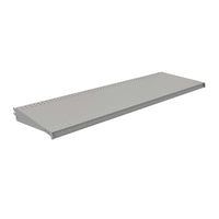 Lozier 1 in. H x 48 in. W x 16 in. L Powder Coated Silver DL Style Shelf 2 pk