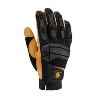 Carhartt Men's Indoor/Outdoor Knuckler Gloves Black/Yellow L 1 pair