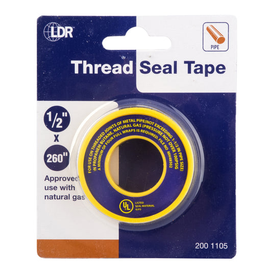 LDR Yellow 1/2 in. W X 260 in. L Thread Seal Tape