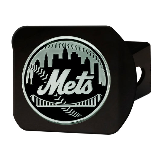 MLB - New York Mets Black Metal Hitch Cover