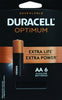 Duracell Optimum AA Alkaline Batteries 6 pk Carded