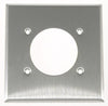 Leviton Silver 2 gang Stainless Steel Outlet Wall Plate 1 pk