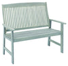 Jack Post Gray Wood Park Bench 40.25 in. H X 28.75 in. L X 47.25 in. D