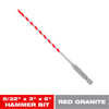 Diablo SPEEDemon 1 in. X 12 in. L Carbide Tipped Red Granite Hammer Drill Bit Round Shank 1 pk