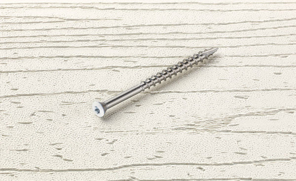 Starborn Headcote No. 7 X 2-1/4 in. L White Star Trim Head Deck Screws 350 pk