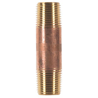 1/2 in. MPT X 1/2 in. D MPT Red Brass Nipple 3 in. L (Pack of 5)