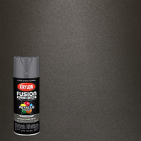 Krylon Fusion All-in-One Dark Metal UV-Resistant Paint & Primer Spray 12 oz. (Pack of 6)