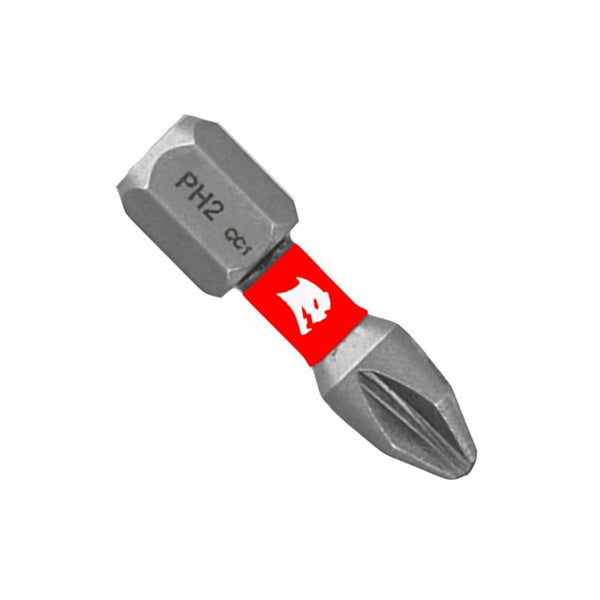 Punta para destornillador Phillips Diablo #2 X 1 pulg. de L, paquete de 2