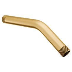 Brushed gold shower arm line list items