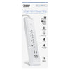 Feit Smart Home 5 ft. L 4 outlets Smart-Enabled Wi-Fi Power Strip with USB White 460 J