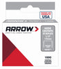 Arrow Fastener #608 Galvanized Steel Gray 25 ga. Wide Crown Standard Staples 1/2 L x 3/8 W in.