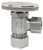 PlumbCraft 5/8 in. Compression in. X 1/2 in. Compression Chrome Plated Angle Valve