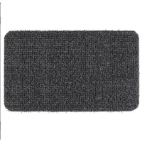 GrassWorx Clean Machine Flair Flint Polyethylene Nonslip Door Mat 18 in. L x 24 in. W