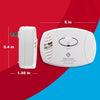First Alert Plug-In w/Battery Back-up Electrochemical Carbon Monoxide Detector (Pack of 3)