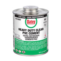 Oatey Clear Cement For PVC 32 oz