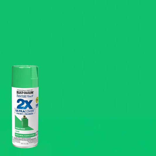 Rust-Oleum Painter's Touch Spring Green Gloss Multi-Purpose Spray Paint 12 oz.