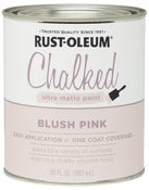 Rust-Oleum 150 sq. ft. Coverage Area Ultra Matte Blush Pink Low VOC Chalk Paint 30 oz. (Pack of 2)