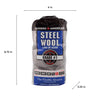 Rhodes American 1 Grade Medium Steel Wool Pad 12 pk (Pack of 6)