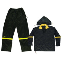 CLC Climate Gear Black Nylon Rain Suit L