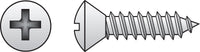 Hillman No. 4 X 1/2 in. L Phillips Oval Head Sheet Metal Screws 100 pk