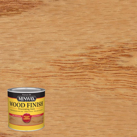 Minwax Wood Finish Semi-Transparent Golden Pecan Oil-Based Wood Stain 1/2 pt. (Pack of 4)