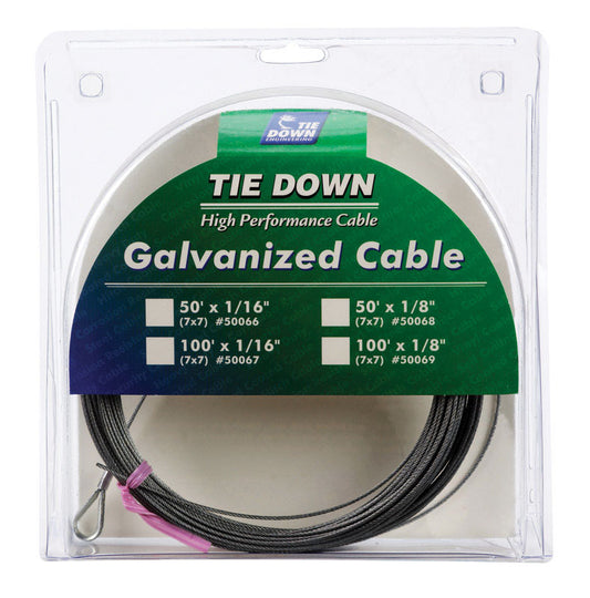 Tie Down Engineering Galvanized Galvanized Steel 1/16 in. D X 100 ft. L Aircraft Cable