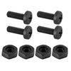 Custom Accessories Black Nylon License Plate Fasteners