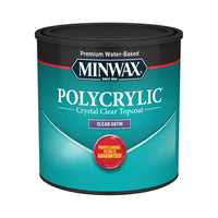 Minwax Satin Clear Polycrylic 0.5 Pt. (Pack Of 4) - Deal of The Week