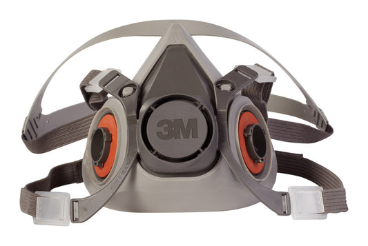 3M Half Face Respirator 6000 Series Gray M 1 pc