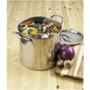 McSunley Stainless Steel Stock Pot 9 in. 8 qt Silver