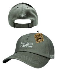 Open Road Brands Butcher Baker BBQ Maker Eat Drink Happy Cap Cotton (Pack of 6)