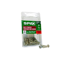 SPAX No. 8 x 3/4 in. L Phillips/Square Zinc-Plated Multi-Purpose Screws 35 pk 