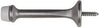National Hardware 3 in. L Zinc w/Rubber Tip Satin Chrome Silver Rigid Door Stop Mounts to wall .75 i