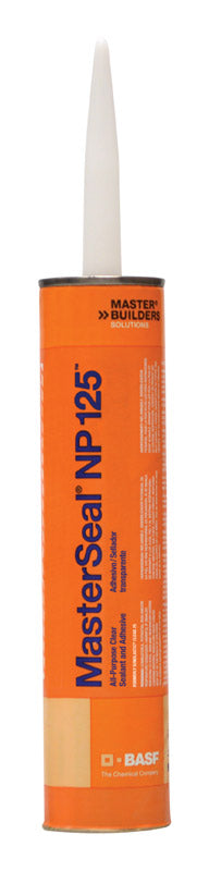 BASF MasterSeal NP 125 Clear Thermoplastic Rubber Adhesive 10.1 oz (Pack of 12).