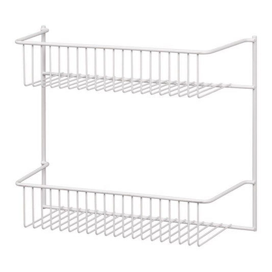 ClosetMaid 12.5 in. L X 5 in. W X 10.5 in. H White Wire Wall Rack