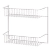 ClosetMaid 12.5 in. L X 5 in. W X 10.5 in. H White Wire Wall Rack