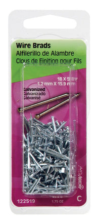 Hillman 18 Ga. x 5/8 in. L Galvanized Steel Brad Nails 1 pk 1.75 oz. (Pack of 6)