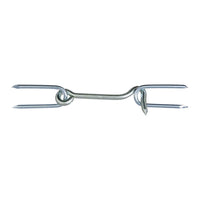 National Hardware 4 in. L Zinc-Plated Silver Steel Gate Hook w/Staples 1 pk