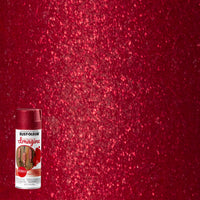 Rust-Oleum Imagine Glitter Red Spray Paint 10.25 oz (Pack of 4)