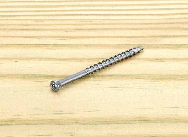 Starborn Deckfast No. 8 X 2-1/2 in. L Silver Star Trim Head Deck Screws 250 pk
