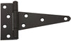National Hardware 6 in. L Black Extra Heavy Duty T-Hinge 2 pk