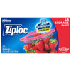 Ziploc Food Storage Bag 48 pk Clear (Pack of 9)