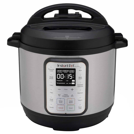 Instant Pot Duo Plus Stainless Steel Pressure Cooker 6 qt Black/Silver