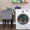 Tehila 22.875 in. W X 24.7 in. D Freestanding Thermoplastic Utility Sink