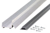 M-D Silver Aluminum U-Shaped Bottom For Doors 36 in. L X 1.25 in.