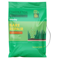 Sunday Bare Repair Bermuda Grass Full Sun Fertilizer/Mulch/Seed 4.5 lb. capacity (Pack of 4)
