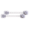 Dreambaby Twist 'N Lock Gray/White Plastic Adhesive Multi-Use Latch 2 pk